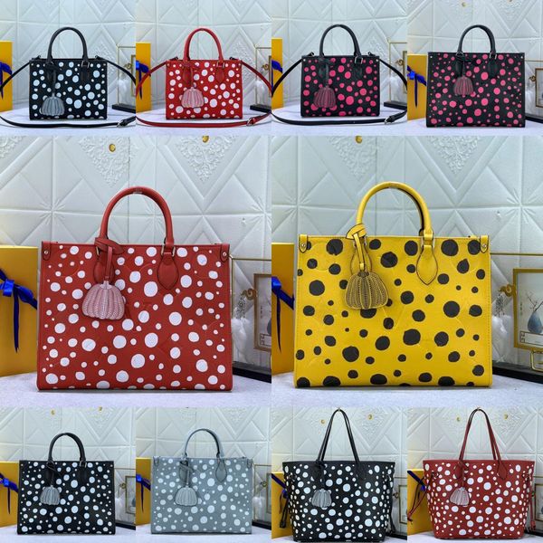 women large tote shopping bag lady handbag shoulder bags calfskin genuine leather white polka dot printed classic letters totes bag pumpkin
women large tote shopping bag lady handbag shoulder bags calfskin genuine leather white polka dot printed classic letters totes bag pumpkin
