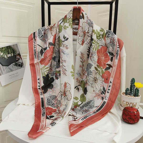 sarongs new ins wind 90 silk scarf female flower pink scarf decoration sunscreen scarf silk thin square scarf shawl p230403, Blue;gray
sarongs new ins wind 90 silk scarf female flower pink scarf decoration sunscreen scarf silk thin square scarf shawl p230403, Blue;gray