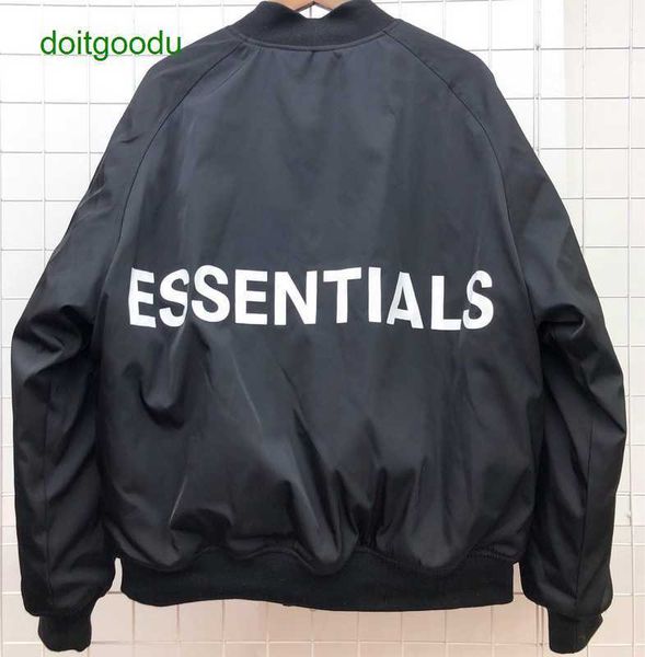fear god essen double fosg high street flight jacket short cotton coat, Black;brown
fear god essen double fosg high street flight jacket short cotton coat, Black;brown