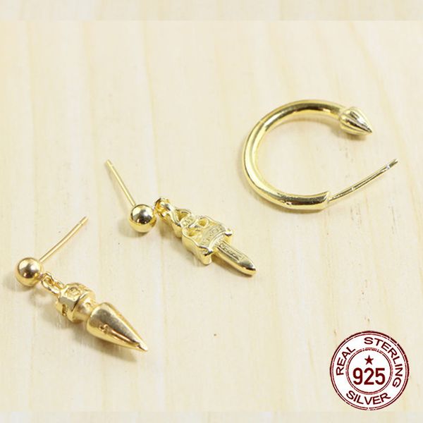 e35 s925 pure silver ear studs personalized fashion gold plated cross flower letter punk street dance style earrings jewelry earrings as a g, Golden
e35 s925 pure silver ear studs personalized fashion gold plated cross flower letter punk street dance style earrings jewelry earrings as a g, Golden