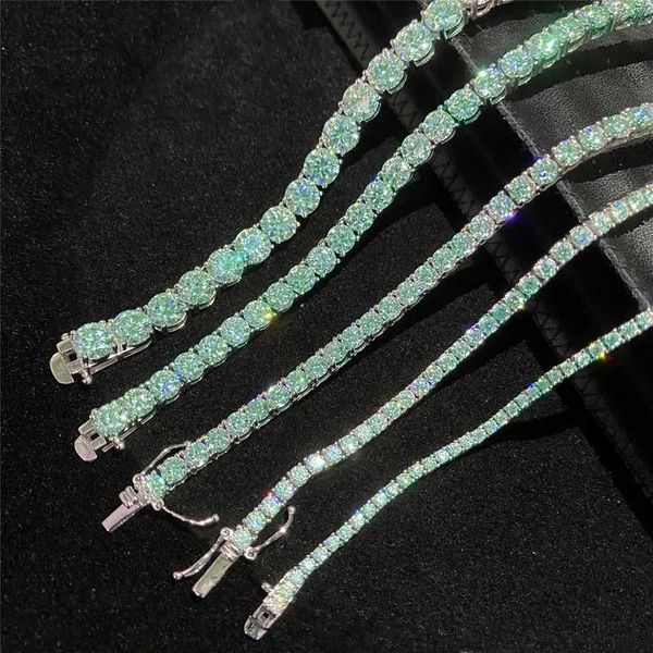 925 sterling silver tennis bracelet gra certificated iced out 2-6.5mm green blue moissanite vvs diamond chain
925 sterling silver tennis bracelet gra certificated iced out 2-6.5mm green blue moissanite vvs diamond chain