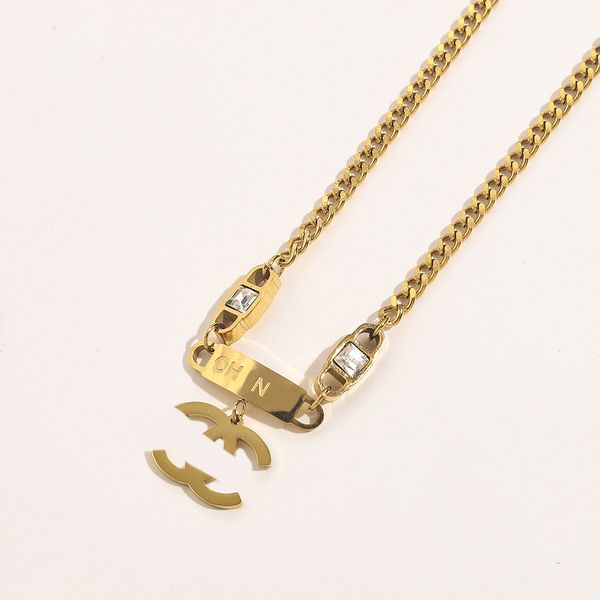 18k plated gold designer pendant necklaces elegant letter necklace highly quality choker chains jewelry accessories girls gift, Silver
18k plated gold designer pendant necklaces elegant letter necklace highly quality choker chains jewelry accessories girls gift, Silver