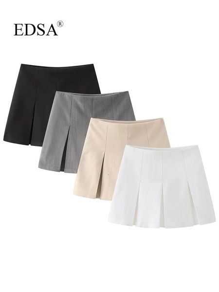 skirts edsa women's elegant solid pleated skort summer fashion women's miniskirt shorts 230404, Black
skirts edsa women's elegant solid pleated skort summer fashion women's miniskirt shorts 230404, Black