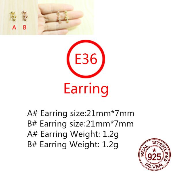 e36 s925 pure silver ear studs personalized fashion gold plated cross flower letter punk street dance style earrings jewelry earrings as a g, Golden
e36 s925 pure silver ear studs personalized fashion gold plated cross flower letter punk street dance style earrings jewelry earrings as a g, Golden