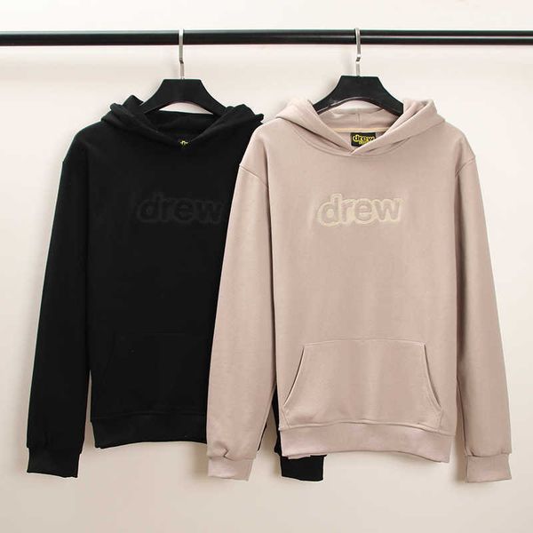 designer hoodie drew fashion brand front fleece filled english easy foundation men's and women's fur hooded sweater, Black
designer hoodie drew fashion brand front fleece filled english easy foundation men's and women's fur hooded sweater, Black