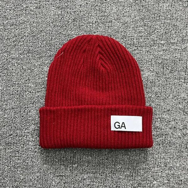 

bonnet beanie New Knitted Hat Winter Women Men Beanie Skull Caps Casual Bonnet Gorro Thick Skullies Knit Cap Classic Sport Solid Color Un Bonnet ies, Dark red