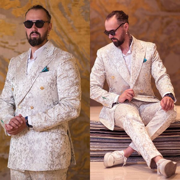 men's suits blazers white 2 pieces jacquard men suit blazer pants double breasted fashion business work gentlemen formal causal daily p, White;black
men's suits blazers white 2 pieces jacquard men suit blazer pants double breasted fashion business work gentlemen formal causal daily p, White;black