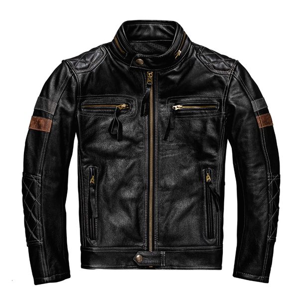 men's leather faux black short layer cowhide genuine jacket men natural calfskin slim fit biker jacket autumn winter coat 230404
men's leather faux black short layer cowhide genuine jacket men natural calfskin slim fit biker jacket autumn winter coat 230404