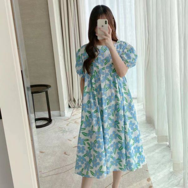 maternity dresses printed casual maternity wear loose fitting short sleeved maternity wear 230404, White
maternity dresses printed casual maternity wear loose fitting short sleeved maternity wear 230404, White