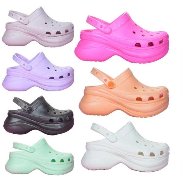 women sandals crush clogs platform croc sandals beach waterproof designer rubber slippers, Black
women sandals crush clogs platform croc sandals beach waterproof designer rubber slippers, Black