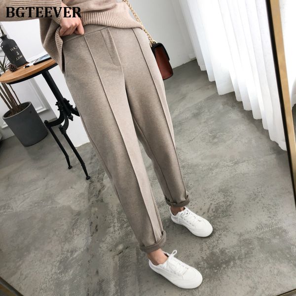 women's shorts warm thicken winter suit pants elastic waist pencil office ladies long elegant trousers 230404, White;black
women's shorts warm thicken winter suit pants elastic waist pencil office ladies long elegant trousers 230404, White;black