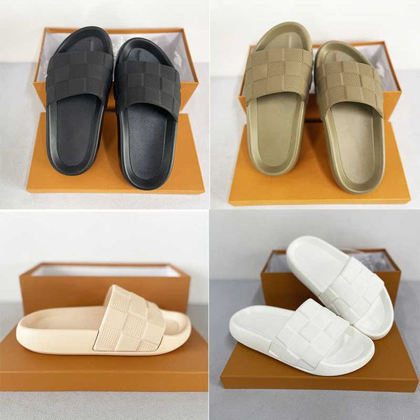 designers waterfront sandals maxi damier rubber slide tpu slippers luxury flat platform flip flops womens striped beach causal shoes 35-46 w, Black
designers waterfront sandals maxi damier rubber slide tpu slippers luxury flat platform flip flops womens striped beach causal shoes 35-46 w, Black