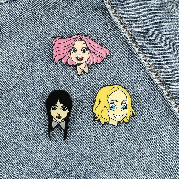 wednesday characters brooch cute anime movies games hard enamel pins collect metal cartoon brooch backpack hat bag collar lapel badges, Blue
wednesday characters brooch cute anime movies games hard enamel pins collect metal cartoon brooch backpack hat bag collar lapel badges, Blue