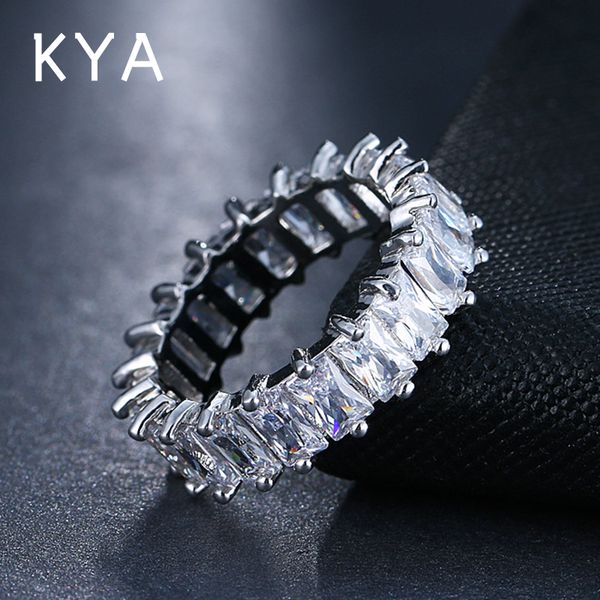 luxury band zircon rings for women side stones eternity promise cz crystal finger ring engagement wedding jewelry love gift, Silver
luxury band zircon rings for women side stones eternity promise cz crystal finger ring engagement wedding jewelry love gift, Silver