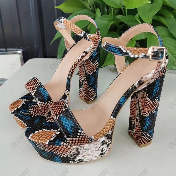 olomm handmade women platform sandals chunky heels open toe pretty snake party cosplay shoes size 35 47 52, Black
olomm handmade women platform sandals chunky heels open toe pretty snake party cosplay shoes size 35 47 52, Black