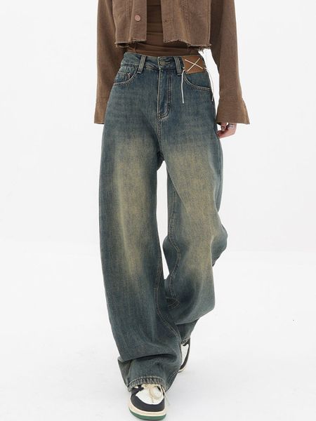 women's jeans baggy jeans women's high waist denim pants splicing work wide leg irregular fashion pockets trousers loose straight, Blue
women's jeans baggy jeans women's high waist denim pants splicing work wide leg irregular fashion pockets trousers loose straight, Blue