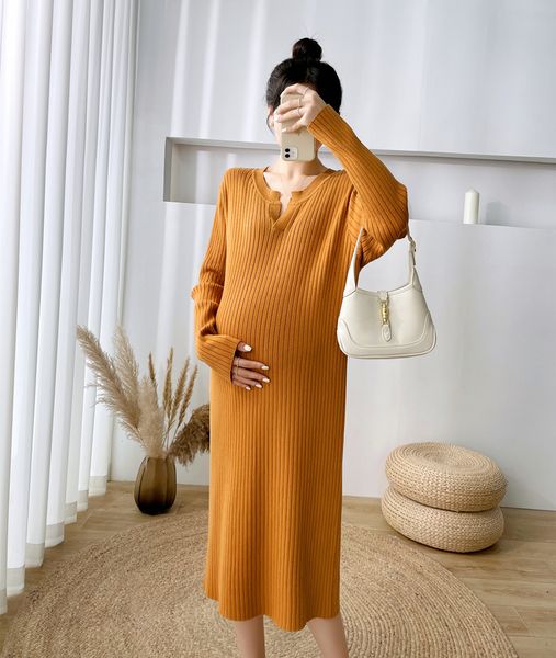 maternity dresses a361# autumn thick knitted maternity long sweater loose straight dress maternity casual maternity dress 230404, White
maternity dresses a361# autumn thick knitted maternity long sweater loose straight dress maternity casual maternity dress 230404, White