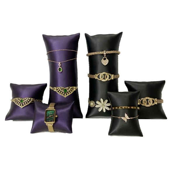 leather watch bracelet pillow jewelry display storage pillow bracelet display stand watch storage pillow, Black
leather watch bracelet pillow jewelry display storage pillow bracelet display stand watch storage pillow, Black