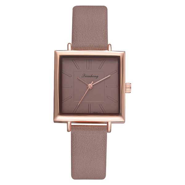 hbp fashion square dial womens watch leather strap casual watches quartz movement electronic wristwatch business clock, Slivery;brown
hbp fashion square dial womens watch leather strap casual watches quartz movement electronic wristwatch business clock, Slivery;brown