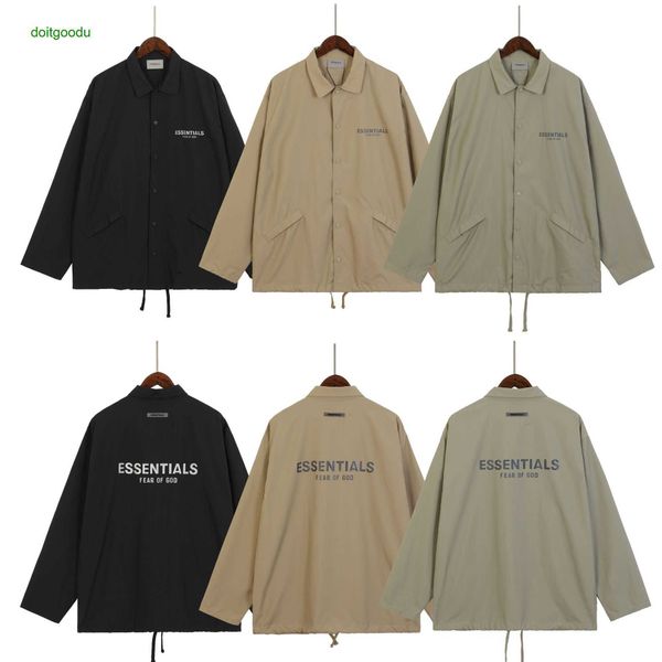 2023 early autumn new fosg double thread reflective laser letter casual jacket coat batch, Black;brown 
2023 early autumn new fosg double thread reflective laser letter casual jacket coat batch, Black;brown