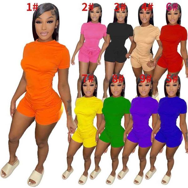womens designer clothing casual tracksuits basic style outfits sport pants suit solid color short sleeve t-shirt bandage shorts with pocket, Gray
womens designer clothing casual tracksuits basic style outfits sport pants suit solid color short sleeve t-shirt bandage shorts with pocket, Gray