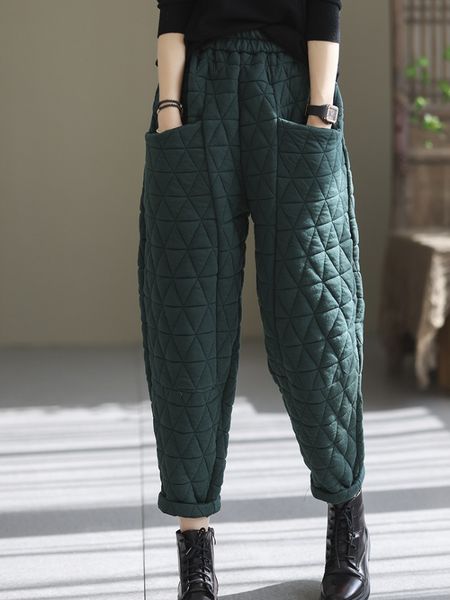 women's shorts autumn winter loose oversized quilted retro casual thickened harem pant streetwear women cargo 230404, White;black
women's shorts autumn winter loose oversized quilted retro casual thickened harem pant streetwear women cargo 230404, White;black