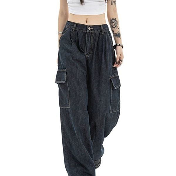 women's jeans harajuku oversized cargo pants women's japanese street clothing loose wide leg trousers women's pocket jeans pa, Blue
women's jeans harajuku oversized cargo pants women's japanese street clothing loose wide leg trousers women's pocket jeans pa, Blue