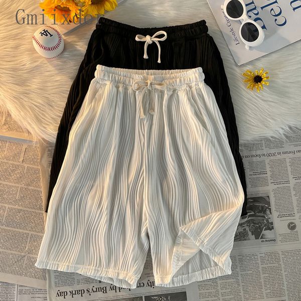 men's shorts xgoth summer silk casual shorts men's korean simple trend half pant trend loose beach shorts hip hop city shorts 2304, White;black
men's shorts xgoth summer silk casual shorts men's korean simple trend half pant trend loose beach shorts hip hop city shorts 2304, White;black