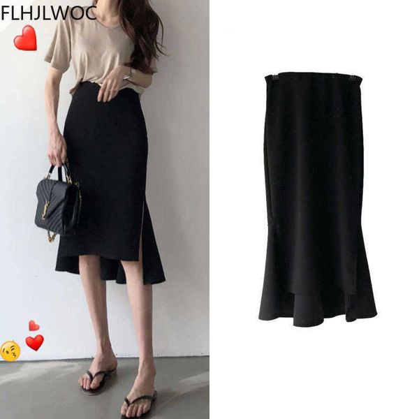 skirts s new design chic korea fashion women office lady solid black iregular high waist tunic long split slit pencil skirts p230403
skirts s new design chic korea fashion women office lady solid black iregular high waist tunic long split slit pencil skirts p230403