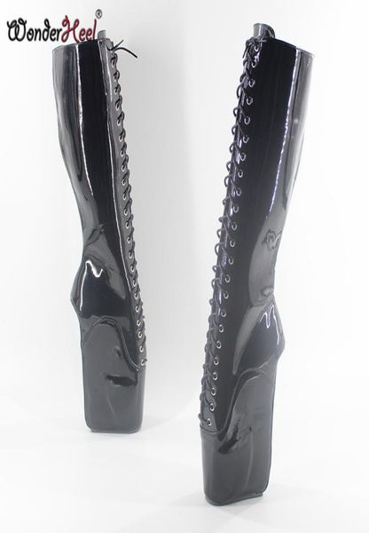 wonderheel new ballet boots laceup 7quot heel with strange heel patent leather fashion fetish knee high ballet boots1899142, Black
wonderheel new ballet boots laceup 7quot heel with strange heel patent leather fashion fetish knee high ballet boots1899142, Black
