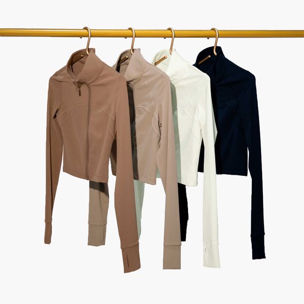 lulus scuba women zipper yoga outfits designer jackets long sleeve women workout activewear sports fitness zip-up top, Black;brown
lulus scuba women zipper yoga outfits designer jackets long sleeve women workout activewear sports fitness zip-up top, Black;brown