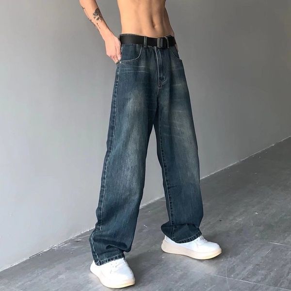 women's jeans japanese street retro wide leg wash denim dad pants men's ins fashion brand all match straight loose casual pants 23, Blue
women's jeans japanese street retro wide leg wash denim dad pants men's ins fashion brand all match straight loose casual pants 23, Blue