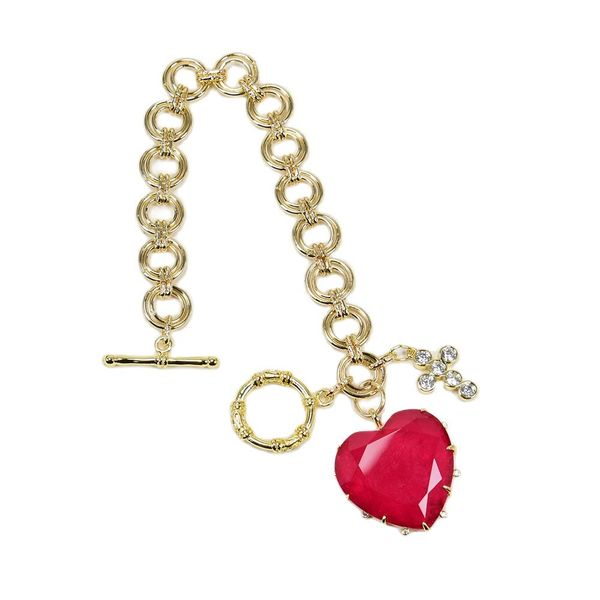 chakras and crystals red quartz crystal heart charm yellow gold plated link chain bracelet cross pendant bracelet handmade lady cute gifts, Black
chakras and crystals red quartz crystal heart charm yellow gold plated link chain bracelet cross pendant bracelet handmade lady cute gifts, Black