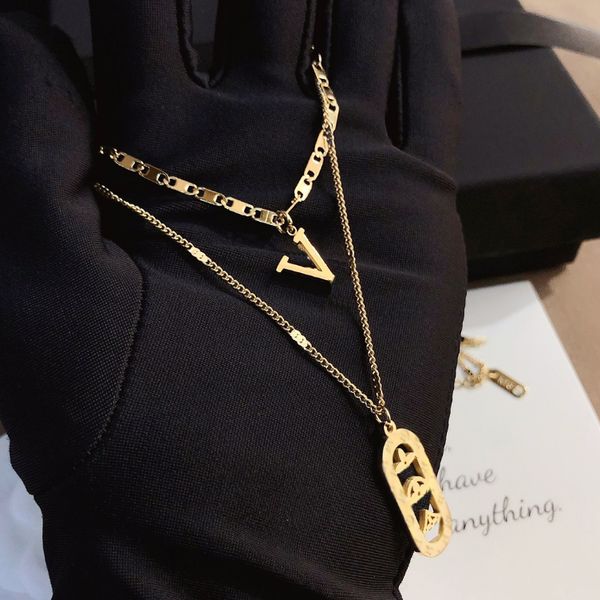 lvity women luxury designer necklace choker chain 18k gold plated stainless steel letter love pendants necklaces statement jewelry accessori, Silver
lvity women luxury designer necklace choker chain 18k gold plated stainless steel letter love pendants necklaces statement jewelry accessori, Silver