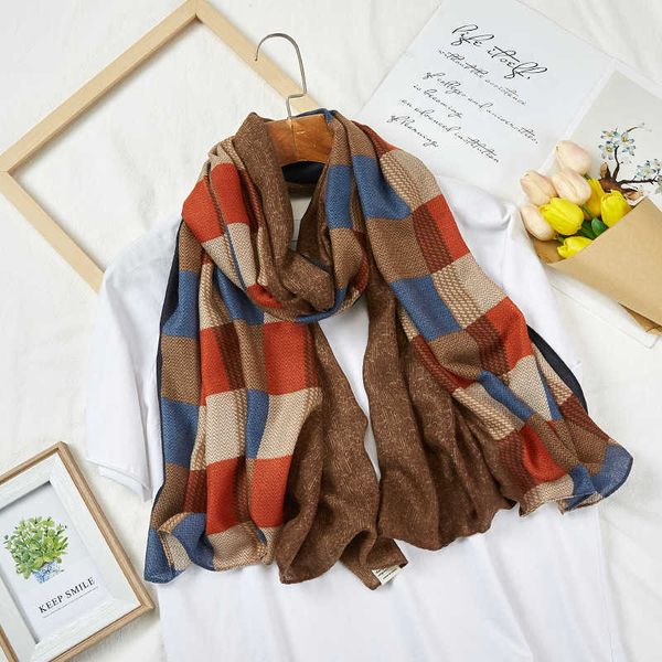 sarongs autumn and winter new cotton and linen scarf female south korea dongdaemun retro elegant plaid silk scarf long scarf shawl p230323, Blue;gray
sarongs autumn and winter new cotton and linen scarf female south korea dongdaemun retro elegant plaid silk scarf long scarf shawl p230323, Blue;gray