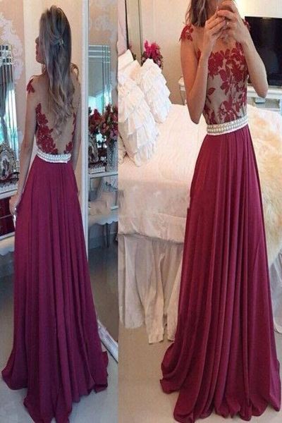 burgundy sheer jewel neck vintage lace prom dresses 2017 a line chiffon illusion back long formal evening gowns custom with pearls7747424, Black
burgundy sheer jewel neck vintage lace prom dresses 2017 a line chiffon illusion back long formal evening gowns custom with pearls7747424, Black