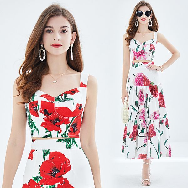 date night floral dress women outfit two piece sets 2023 suspender print and maxi skirt summer woman designer 2 piece birthday dresses swee, White
date night floral dress women outfit two piece sets 2023 suspender print and maxi skirt summer woman designer 2 piece birthday dresses swee, White