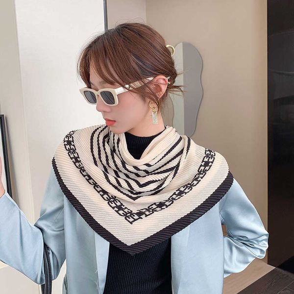 sarongs new imitation silk scarf women' decorative striped twill large square scarf print striped crimped scarf p230403, Blue;gray
sarongs new imitation silk scarf women' decorative striped twill large square scarf print striped crimped scarf p230403, Blue;gray