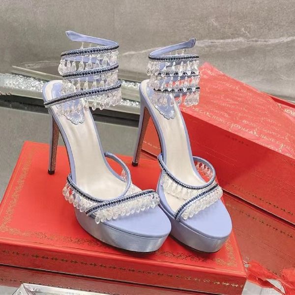 rene caovilla thenew sandals high heels dress shoes sandal luxury designer crystal ankle strap winding fashionable stiletto heel for womens, Black
rene caovilla thenew sandals high heels dress shoes sandal luxury designer crystal ankle strap winding fashionable stiletto heel for womens, Black