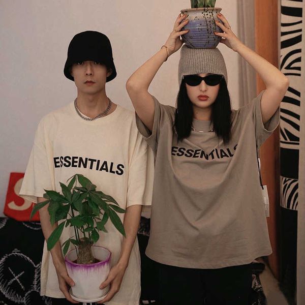 FOG Summer Double Thread ESS Small US Loose Fit Men' and Women' Cotton Short Sleeve T-shirt Couple, Black5
FOG Summer Double Thread ESS Small US Loose Fit Men' and Women' Cotton Short Sleeve T-shirt Couple, Black5