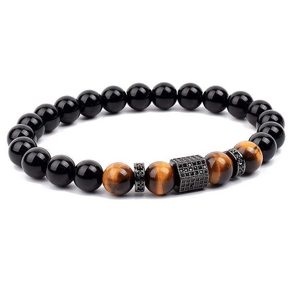 charm bracelets natural black obsidian tiger eye beads bracelets men women pave cubic zircon charm accessories jewelry bangle elastic bracel, Golden;silver
charm bracelets natural black obsidian tiger eye beads bracelets men women pave cubic zircon charm accessories jewelry bangle elastic bracel, Golden;silver