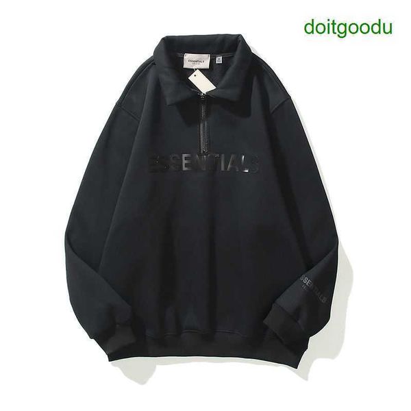 women and men's hoodies fear god double thread essen half zip pullover sweater press glue print fosg loose long sleeve tide, Black
women and men's hoodies fear god double thread essen half zip pullover sweater press glue print fosg loose long sleeve tide, Black