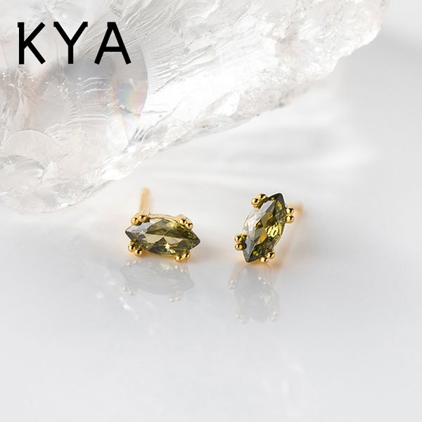 925 sterling silver stud simple olive green cz small stud earrings for women fashion unique baby piercing jewelry accessories, Golden;silver
925 sterling silver stud simple olive green cz small stud earrings for women fashion unique baby piercing jewelry accessories, Golden;silver