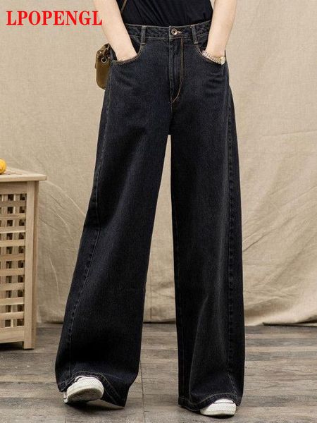 women's jeans spring autumn vintage harajuku women's jeans casual fashion loose solid denim women's trousers wide leg pants s, Blue
women's jeans spring autumn vintage harajuku women's jeans casual fashion loose solid denim women's trousers wide leg pants s, Blue