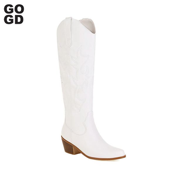 boots gogd women's embroiled western knee high boots denim cowboy women's boots thick high heel platform boots women's wester, Black
boots gogd women's embroiled western knee high boots denim cowboy women's boots thick high heel platform boots women's wester, Black