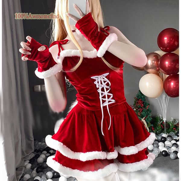 theme costume women's christmas lady santa claus role playing winter red underwear rabbit uniform fancy dress 230404, Black;red
theme costume women's christmas lady santa claus role playing winter red underwear rabbit uniform fancy dress 230404, Black;red