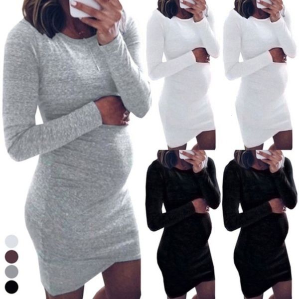 maternity dresses pregnant women autumn dress women's o-neck long sleeve body casual dress mother family clothing pregnant women's, White
maternity dresses pregnant women autumn dress women's o-neck long sleeve body casual dress mother family clothing pregnant women's, White
