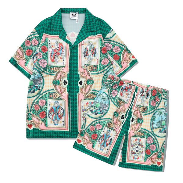 23ss usa men tee beach shirts poker summer streetwear t shirt fashion green short sleeve polyester tshirt shorts sets tracksuit trunks, Black;brown
23ss usa men tee beach shirts poker summer streetwear t shirt fashion green short sleeve polyester tshirt shorts sets tracksuit trunks, Black;brown