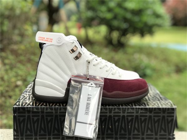 authentic 12 a ma maniere shoes black white burgundy crush men women outdoor sports sneakers with original box size us7-13
authentic 12 a ma maniere shoes black white burgundy crush men women outdoor sports sneakers with original box size us7-13