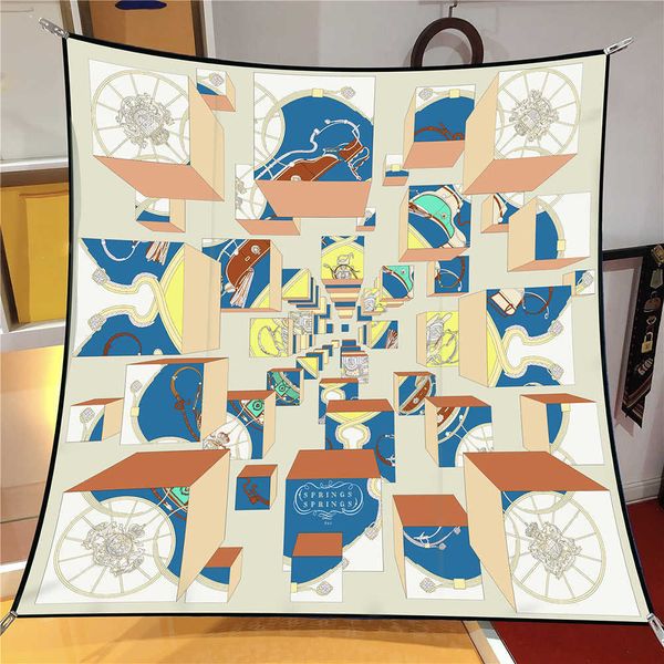 sarongs 2023 new 90cm horse wheel twill silk scarf fashion neck gaiter shawl square women hijab luxury bandana neckerchief head scarves p230, Blue;gray
sarongs 2023 new 90cm horse wheel twill silk scarf fashion neck gaiter shawl square women hijab luxury bandana neckerchief head scarves p230, Blue;gray